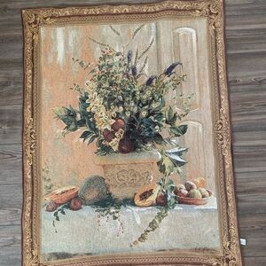 Frut and floral tapestry art